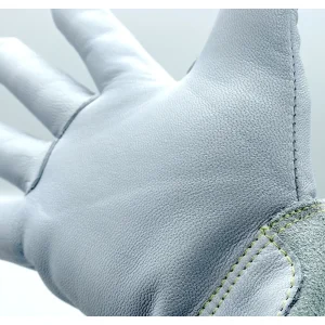 Weldmonger® Hybrid TIG/MIG Welding Gloves – White/Gray 4″ Cuff