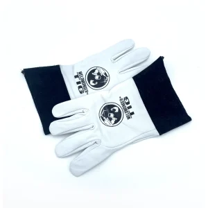 Weldmonger® TIG Welding Gloves – White/Black 2″ Cuff