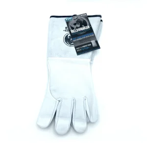 Weldmonger® TIG Welding Gloves – White/Gray 5.9″ Cuff