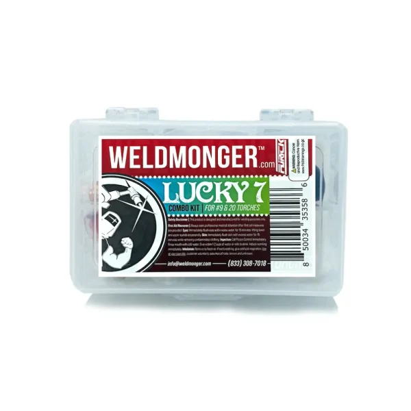WELDMONGER® LUCKY #7 PRO Combo Kit, Size 3/32 – For 9, 20 Style Torches