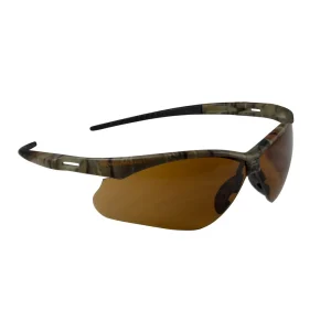 WELDMARK® by Jackson WM 19644 Camo Half Frame Safety Glasses, with bronze polycarbonate scratch resistant lenses.