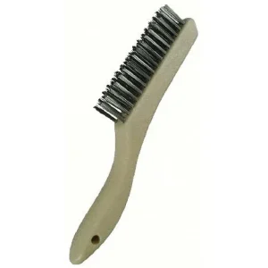 Weldmark WM600416 Carbon Steel Wire Shoe Handle Scratch Brush 4X16 (Pkg. of 12)