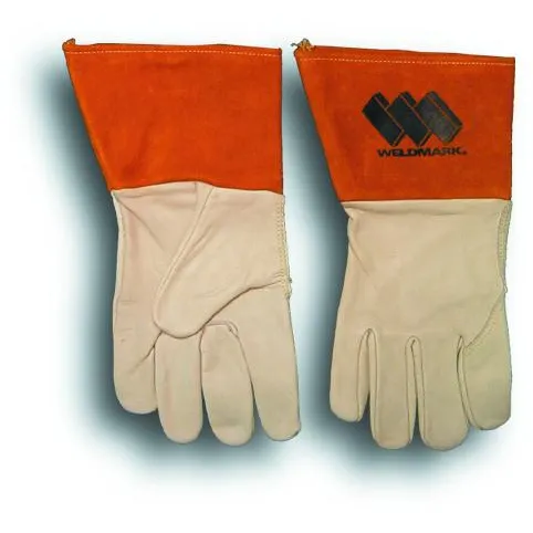 Weldmark WM815103 Mig Top Grain Cowhide Premium Grade Gloves with 4″ Cuff (Pkg. of 12)