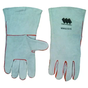 Weldmark WM821309 Welding Large Split Gray Cowhide 13″ Full Welt Lined Gloves (Pkg. of 48)