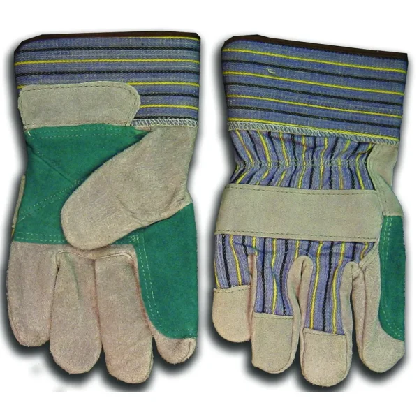 Weldmark WM848109 Work DBL Leather Palm Denim Back HD 2.5″ Cuff Gloves (Pkg. of 72)