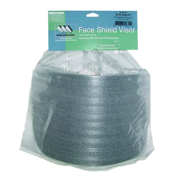 Weldmark WM858157 Shade #5 Visor 8 X 15 1/2 X .060 P.O.P. (Pkg. of 50)