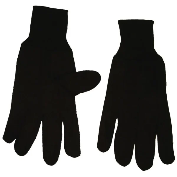 Weldmark WM858209 Large Jersey 100% Cotton 9oz. Brown Knit Wrist Gloves (Pkg. of 12)