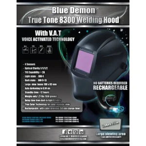 Blue Demon True Tone 8300 Welding Helmet #BDTRTONE8300