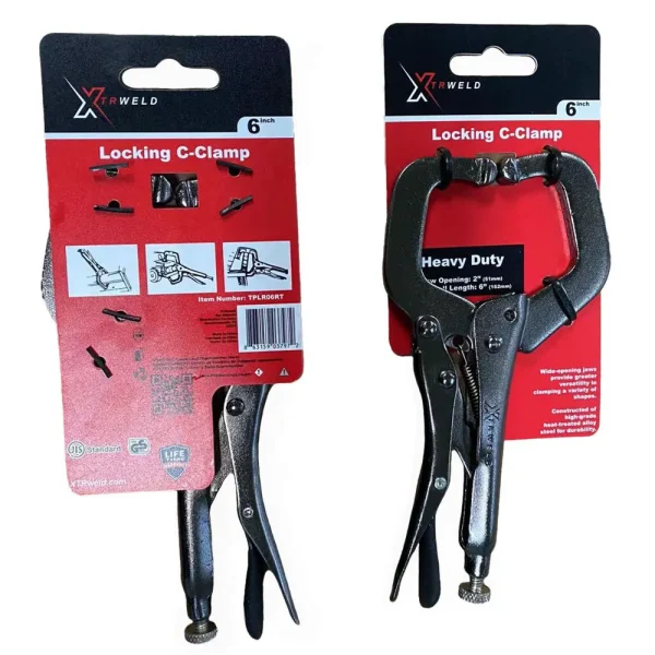 TPLR11RT XTRweld 11 In Pliers, C, Locking, Steel Black Nickel Chrome
