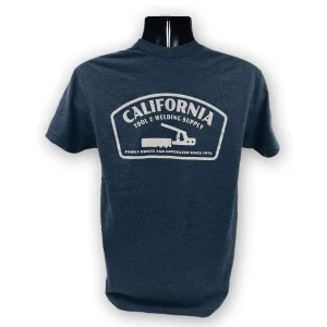 CALIFORNIA TOOL & WELDING SUPPLY T-SHIRT, STINGER, BLUE X LARGE