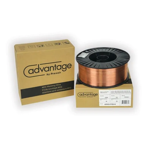 Advantage Welding Wire, Mild Steel, 70S6, 0.035″, 44 Lb Spool | 035-E70S6-44