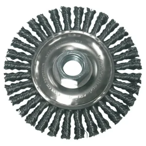 Anchor Brand Stringer Bead Wheel Brush, 4″ D x 4″ W, 0.02″, Carbon Steel | 102-4S58