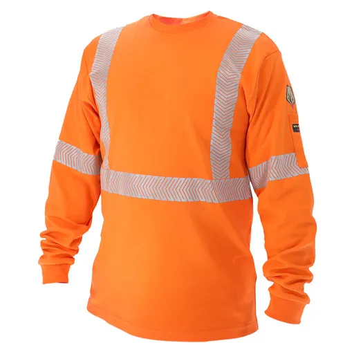 Revco Shirt FR 7oz Long Sleeve with Rt Orange Large|TF2511-OR-LRG