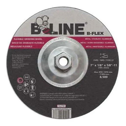 B-Line Depressed Center Wheel – 7 in – 1/8 in – 46 | 903-7A27M