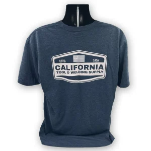 CALIFORNIA TOOL & WELDING SUPPLY T-SHIRT, FLAG, BLUE 2XL