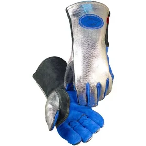 Caiman 1524 Welding Glove – Large – Silver | 1524-L