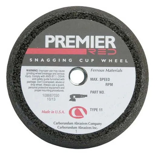 Carborundum Snagging Cup Wheel – 5 in – 7/8 in | 05539508397