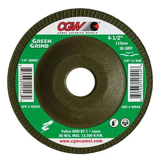 CGW Depressed Center Wheel – 4-1/2 in | 49752