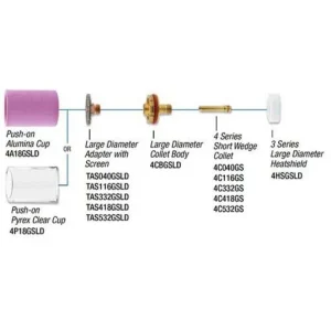 TIG ACCESSORY KIT 1/16 PYREX | D4GS116LD