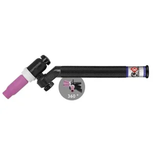CK Worldwide FL150 TIG Torch – Rigid Neck with Gas Valve | FL1525VSF