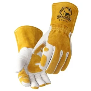 Revco Gloves MIG Welding Cowhide Reinforced Patched Palm Grain 2XL |GM1611-WT-2XL