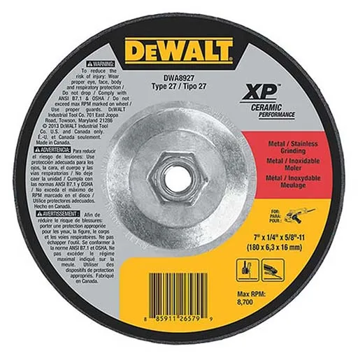 Dewalt – Xp Depressed Center Wheel – 7 in | DWA8927