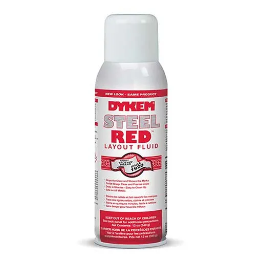 Dykem Company LAYOUT FLUID RED 8OZ | 253-80496