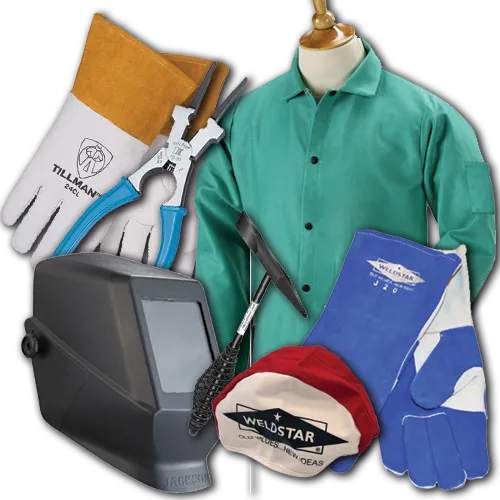 Starter Welding Student Kit with Passive Welding Helmet/Hood (8 piece kit)