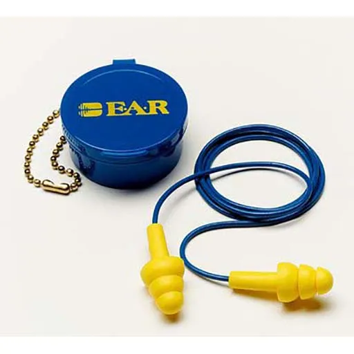 E-A-R UltraFit Corded Earplugs – ABS/Elastomeric Polymer | 247-340-4002