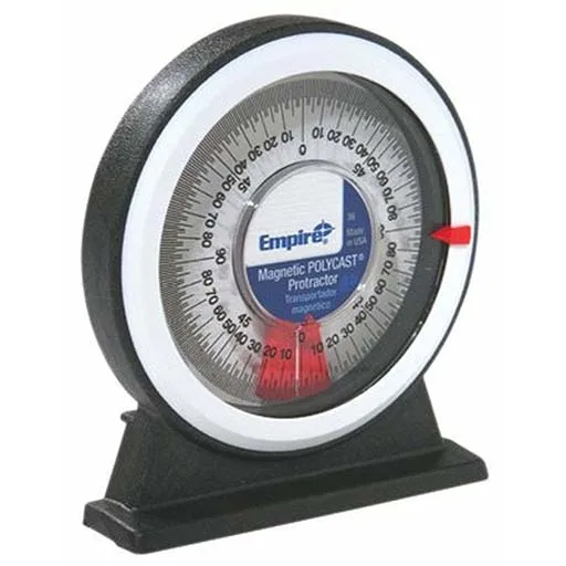 Empire Level Magnet Protractor – Durable Polycast – 1° | 272-36