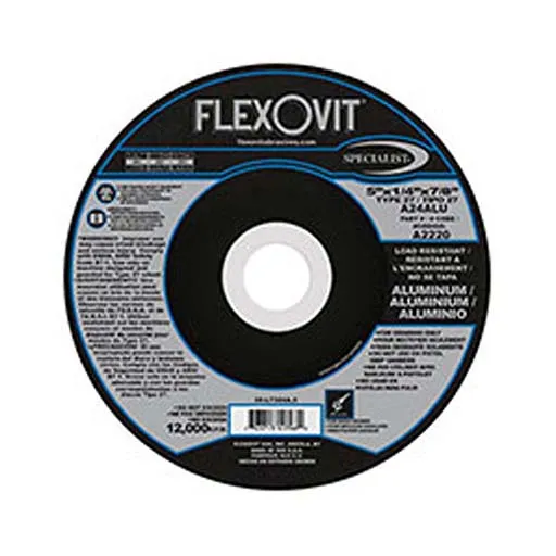 Flexovit – Specialist Depressed Center Wheel – 5 in – 1/4 in | A2220
