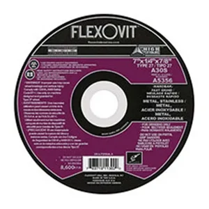 High Performance – Flexovit Depressed Center Wheel – 7 in – 8600 RPM | A5356
