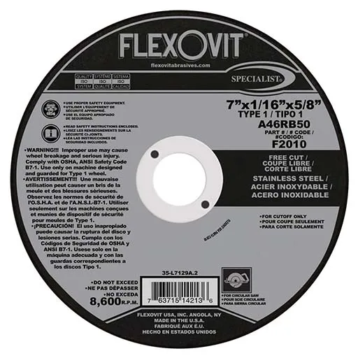 Specialist Saw Wheel – 7 in | F2010
