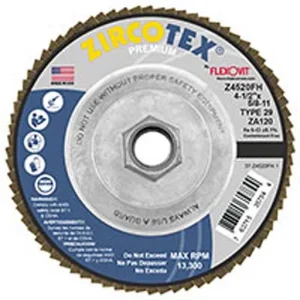 Zircotex Flap Disc – 5/8-11 in – 13300 rpm – 120 | Z4520FH