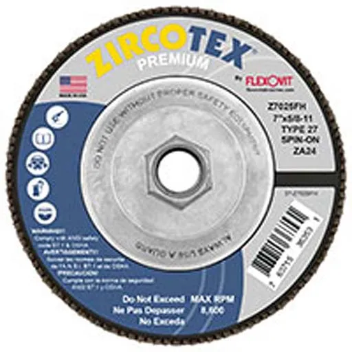 Zircotex Flap Disc – 5/8-11 in – ZA24 | Z7025FH