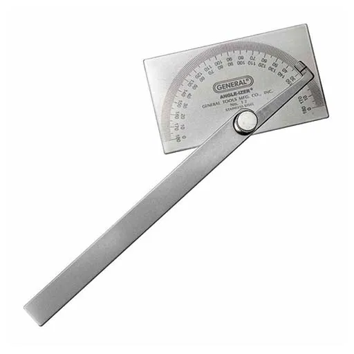 General Tool Angle Protractor – Stainless Steel – Square | 17