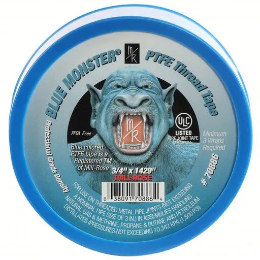 Grainger Thread Sealant Tape 3/4 In |70886 119′, Blue | 70886