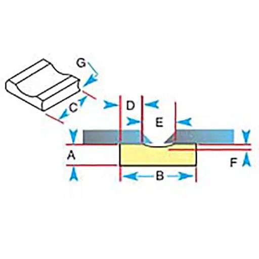 Katbak 1G42 Weld Backing Tape – 1 in | 1G42-GFR