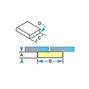 Katbak 1G83 Glazed Flat Weld Backing – 1-1/4 in | 1G83-GFR