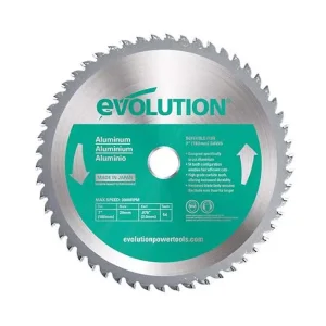 Evolution Aluminum TCT Blade, 7″ Dia, 54T, 20 mm Arbor, 3,900 RPM | 180BLADEAL
