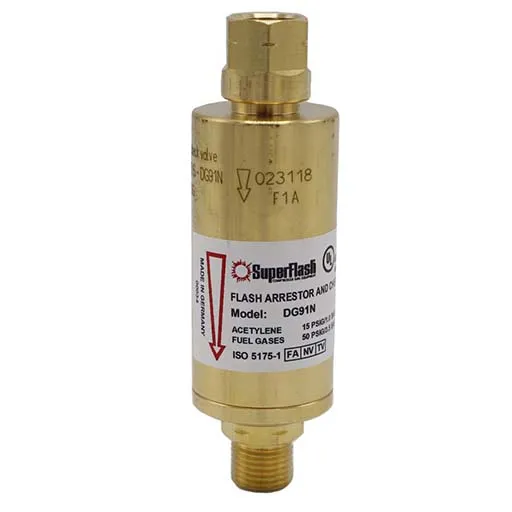 Ibeda DG91N Flashback Arrestor – Fuel Gas – 9/16 in UNF Female | 0701-1123