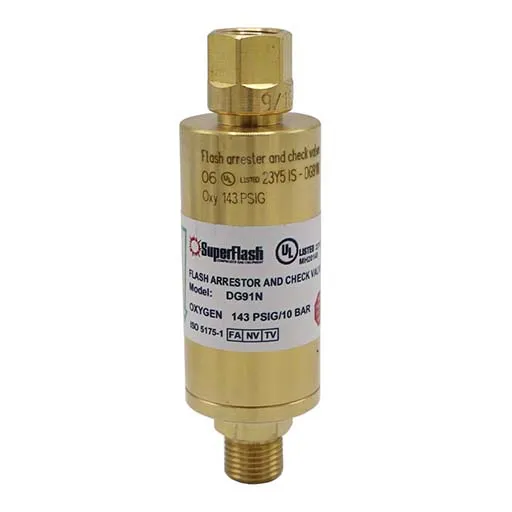 Ibeda DG91N Flashback Arrestor – Oxygen – 9/16 in UNF Female | 0701-1129