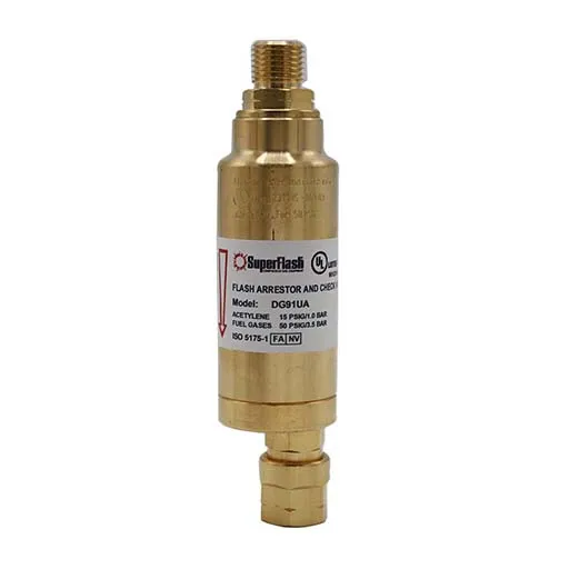 Ibeda DG91UA Flashback Arrestor – Fuel Gas (LH) – 9/16 in UNF Male | 0701-3021