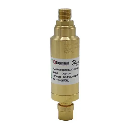 Ibeda DG91UA Flashback Arrestor – Oxygen (RH) – 9/16 in UNF Male | 0701-3022