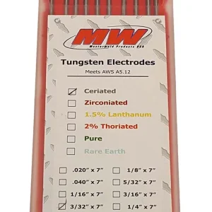 Inweld TUNGSTEN 2% CER 1/16X7 | 07WC062