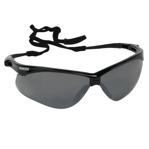 KleenGuard Nemesis CSA Safety Glasses – Black – Smoke Mirror | 412-20380