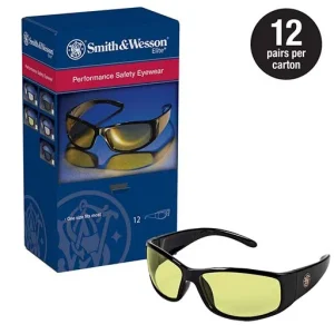 Smith & Wesson Elite Safety Glasses – Amber | 412-21305
