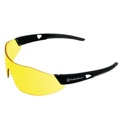 Smith & Wesson 44 Magnum Safety Glasses – Black – Amber – Soft-Touch | 138-23456