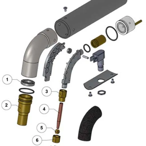 Kenway Distributors,Inc MIG NOZZLE 17/32 ORF W/O-RING | 100-067