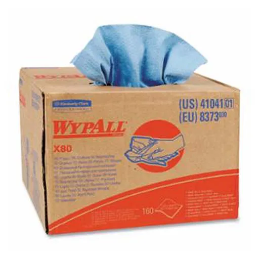 Wypall X80 Disposable Wiper – 16.8 in – 12.5 in – Blue | 412-41041